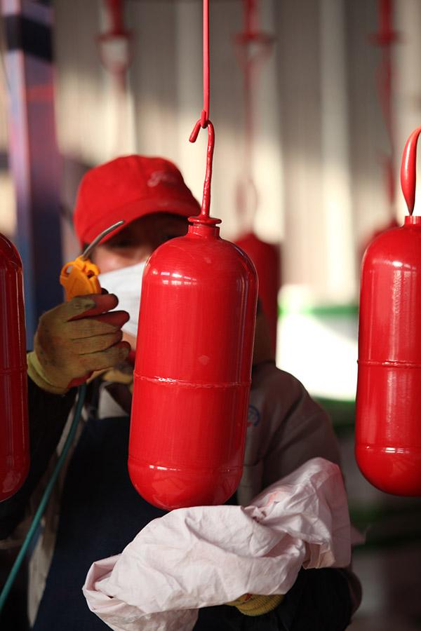 کپسول آتش نشانی SAFEWAY DC01 Abc 6 کیلوگرمی دارای تاییدیه CE قرمز آسان برای استفاده 8